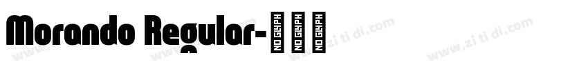 Morando Regular字体转换